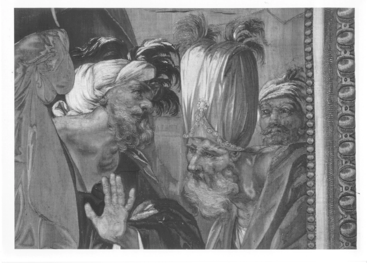 Arazzo - il capo e le mani di Ciro mozzate, Musei Reali, Palazzo Reale, Torino, dettaglio 3